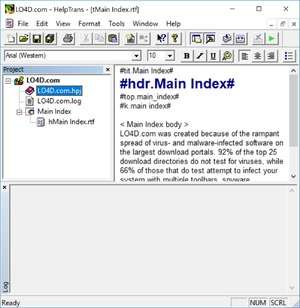 Cataloging Software - Screenshot for HelpTrans