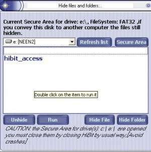 Hide Folder HiBit Screenshot