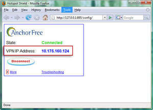 Network Programs - Screenshot for Hotspot Shield