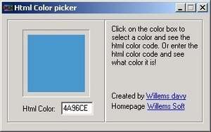 HTML Accessories - Screenshot for Html Color Picker