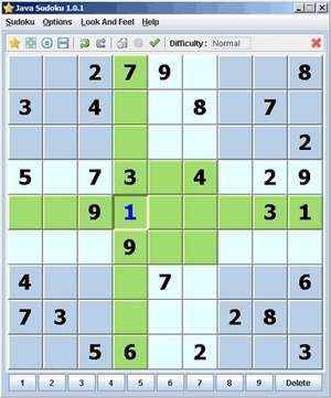 Puzzle Games - Screenshot for Java-Sudoku