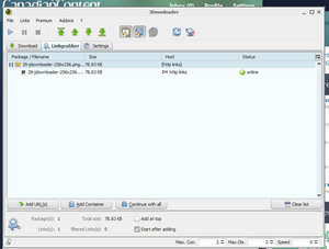 Download Managers - Screenshot for JDownloader