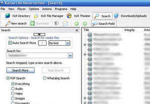 Filesharing - Screenshot for KaZaA Lite Resurrection