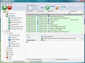 Keylogger - Screenshot for Keyboard Spectator Free