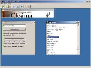 Web Promotion - Screenshot for KeyWord Generator lite