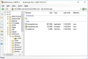 Compression - Screenshot for KGB Archiver