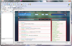 HTML Editor - Screenshot for KompoZer Web Authoring