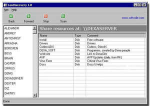 Network Programs - Screenshot for LanDiscovery