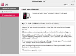 Mobile Phone Tools - Screenshot for LG Support Tool