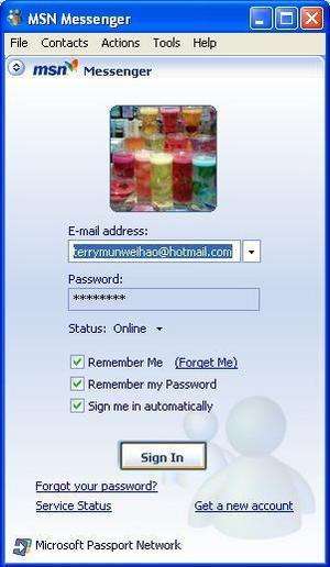 MSN Messenger 7.5 Screenshot