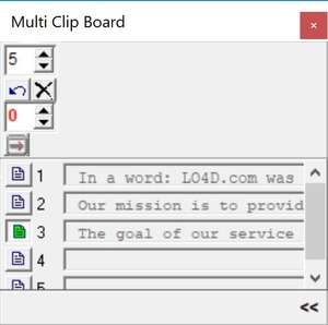 Clipboard Replacement Programs - Screenshot for MultiClipBoard