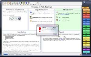 Organizers and PIM Software - Screenshot for Notesbrowser