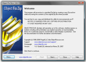 File Organizers - Screenshot for Object FIX ZIP