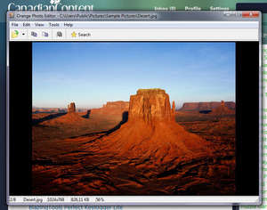 Orange Photo Editor Screenshot