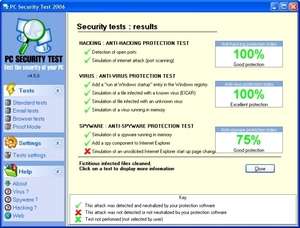 PC Security Test 2006 Screenshot