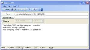 PC SMS - Outlook SMS Screenshot