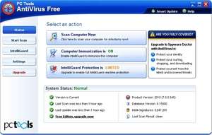 Antivirus Software - Screenshot for PC Tools AntiVirus Free
