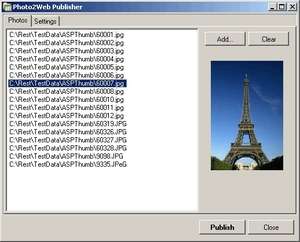 Photo2Web Publisher Screenshot