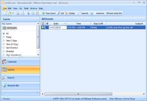 Organizers and PIM Software - Screenshot for Portable Efficient Reminder Free