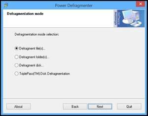 Power Defrag Screenshot