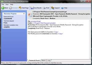 Powerpoint Password Recovery Key Screenshot
