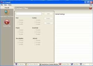Firewalls - Screenshot for R-Firewall