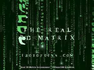 3D Screensavers - Screenshot for Real 3D Matrix