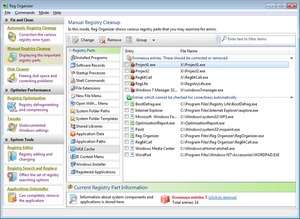 Reg Organizer Screenshot