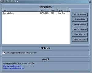 Schedulers - Screenshot for Simple Reminder