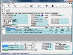 Simply Invoice Software Screenshot