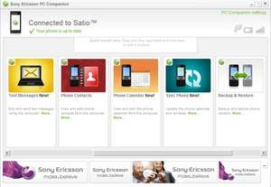Mobile Phone Tools - Screenshot for Sony Ericsson PC Tools