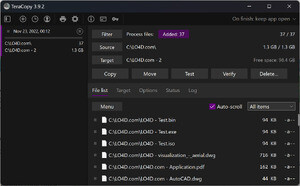 TeraCopy Screenshot