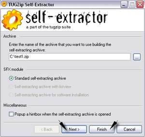 Compression - Screenshot for TUGZip