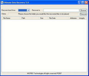 File Recovery Programs - Screenshot for Ultimate Data Recovery