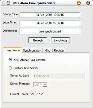 Office Tools - Screenshot for Ultra Atom Time Synchronizer