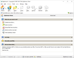 Compression - Screenshot for ZipGenius