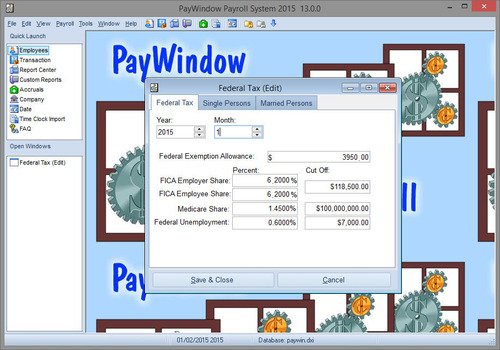 PayWindow Payroll System version 9.0.46 Screenshot