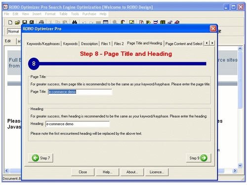  ... Editors - Screenshot for ROBO Optimizer Pro Search Engine Optimization