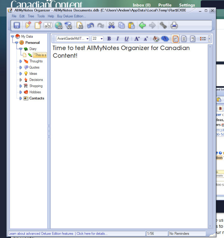 AllMyNotes Organizer