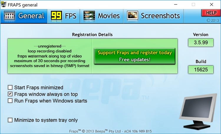  Fraps 3.4.7 Build 13808 (2011 / EN + ... -  