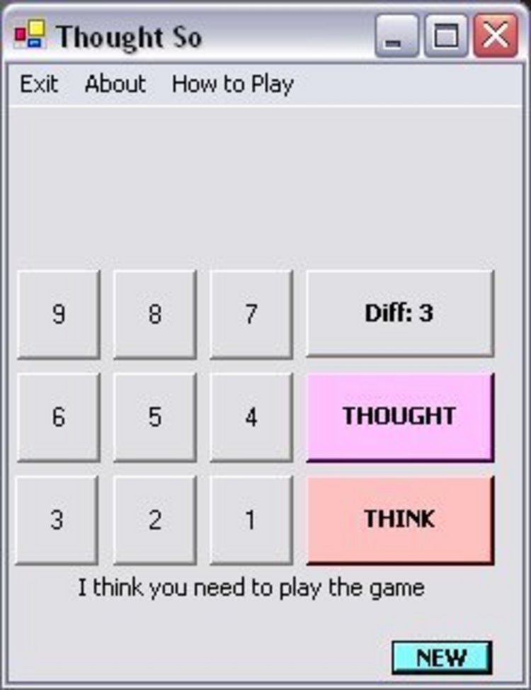 so thought