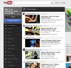 New YouTube Design